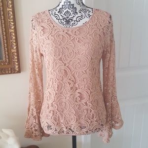 Adrianna Papell Lace Blouse